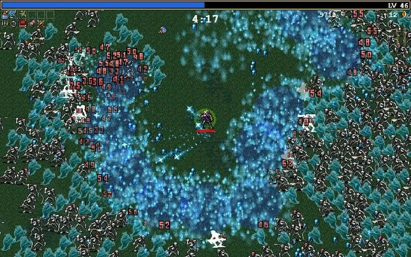 Vampire Survivors combines survival gameplay with bullet hell elements