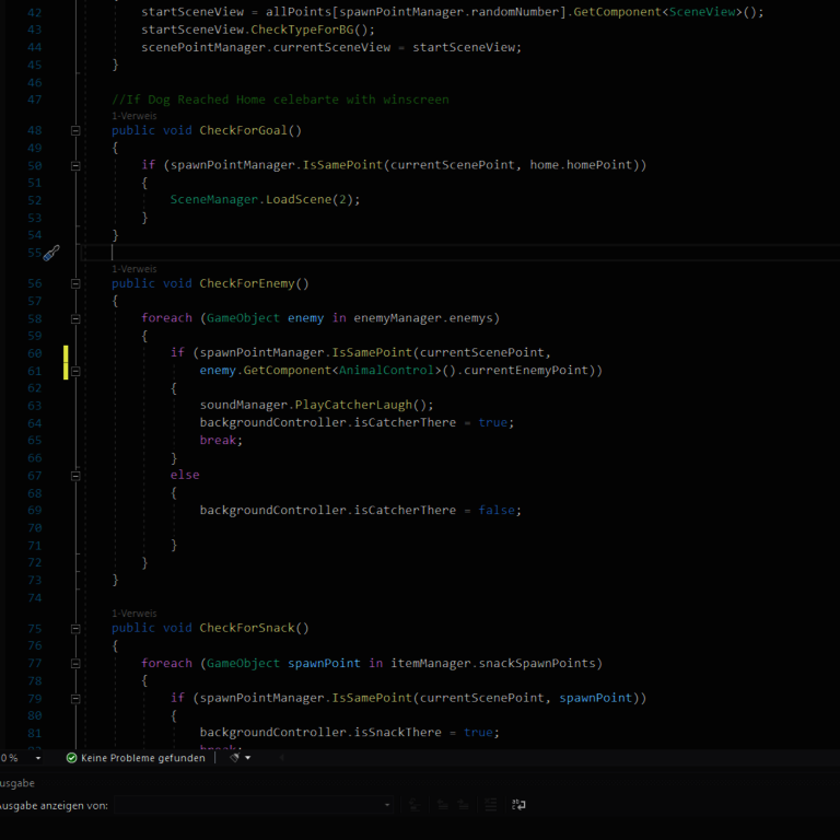 Methode-zur-Überprüfung-ob-Fänger-und-Hund-auf-gleichem-Punkt Methode zur Überprüfung, ob der Hundefänger auf dem gleichen Punkt ist wie der Hund