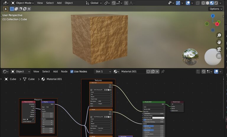 Workspace for shading