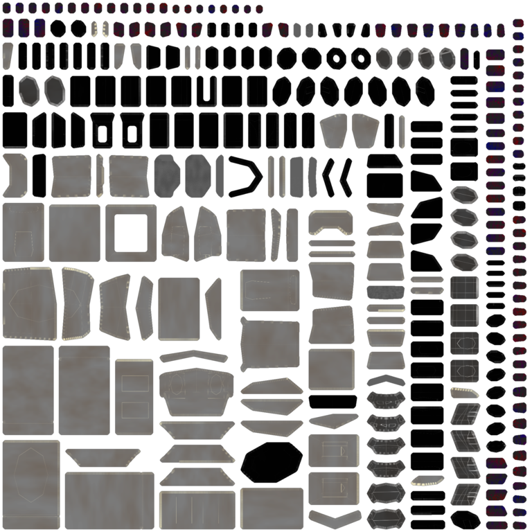 Colour baking map for a robot