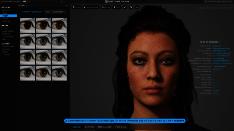 MetaHuman Creator Editor by Unreal