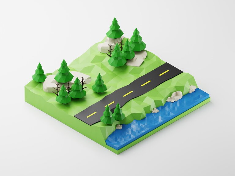 Low poly landscape 2