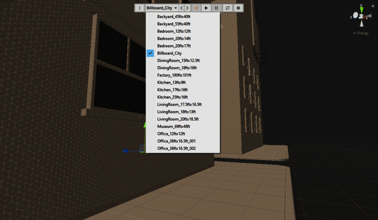Simulation View in Unity