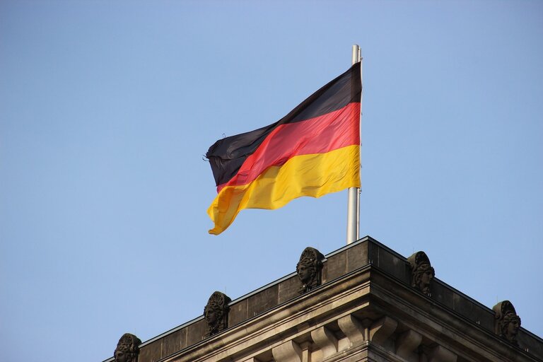The picture shows the German flag
