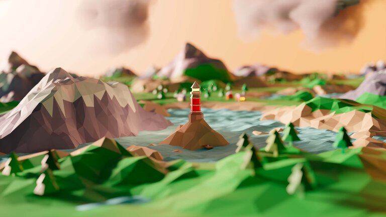 Low poly landscape
