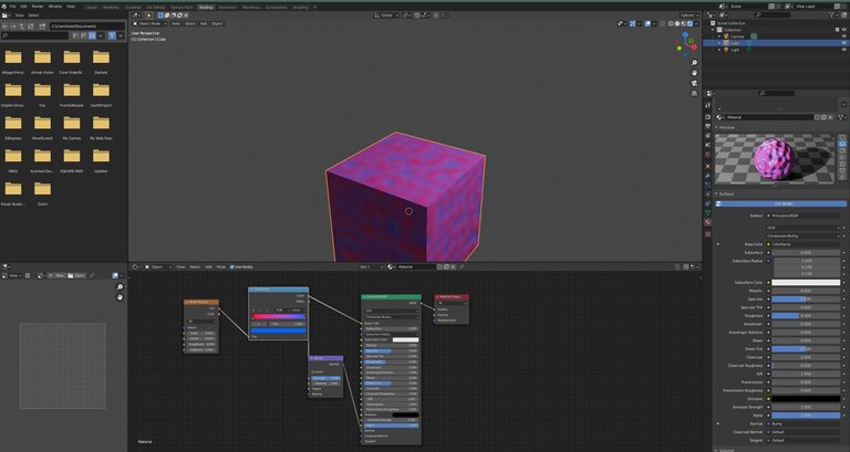 A colour ramp gives the black and white value a red-blue colour