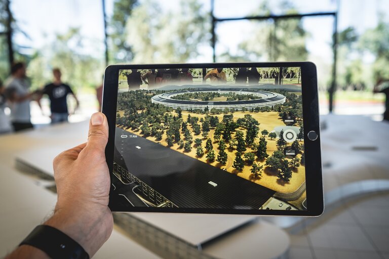 Tablet with AR application