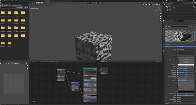 Output is converted by a bump node into an output that can be read by the standard