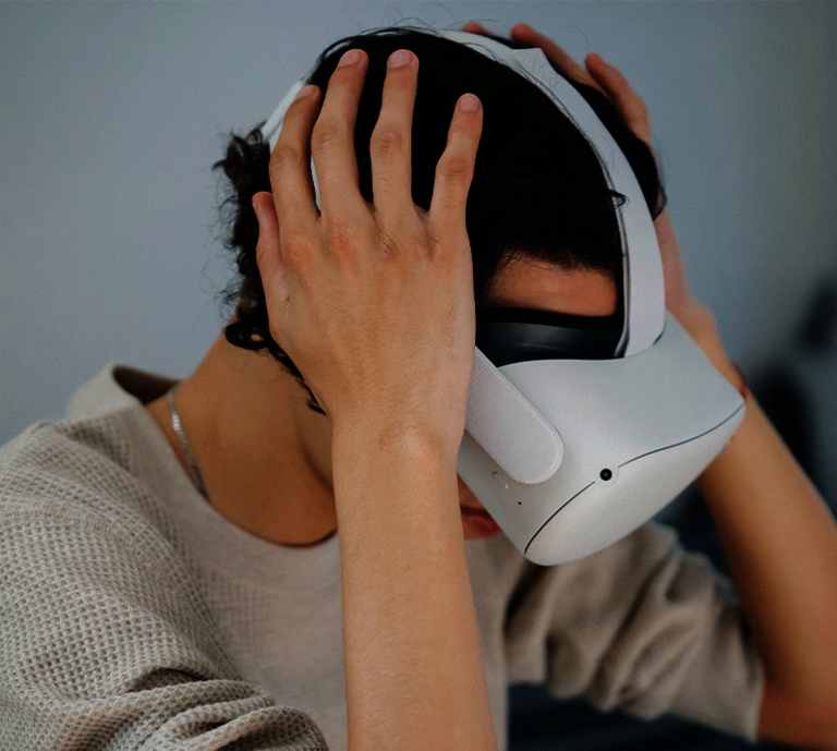 Person with VR headset