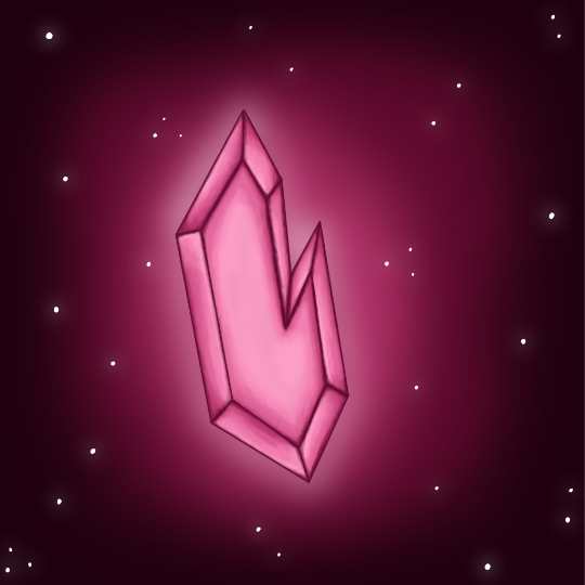 Pink crystal.