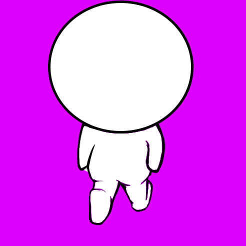 Sprite on a colored background