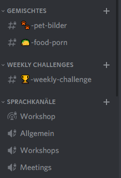 Different Types of Channels with Emojis